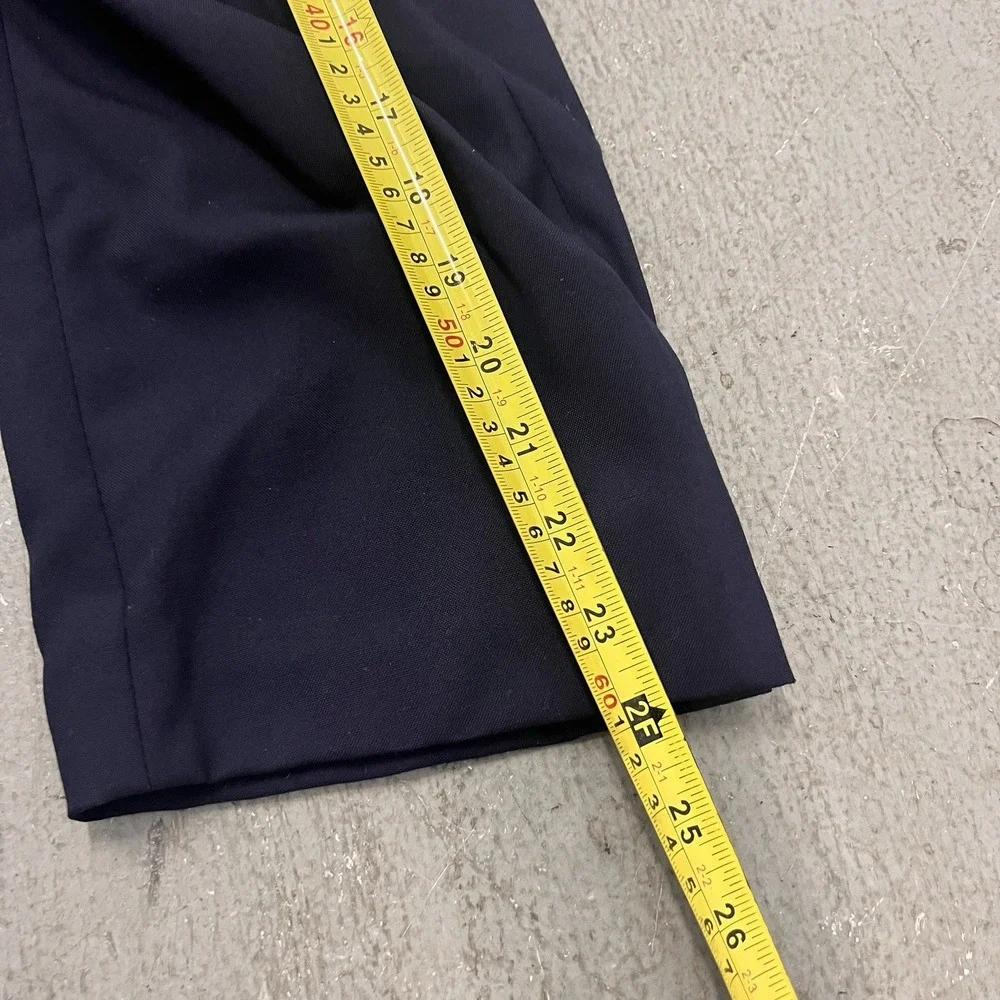 Burberrys Navy Blue 100% Wool Blazer Gold Crest Buttons 2 Button Jacket‎ 44R–46R